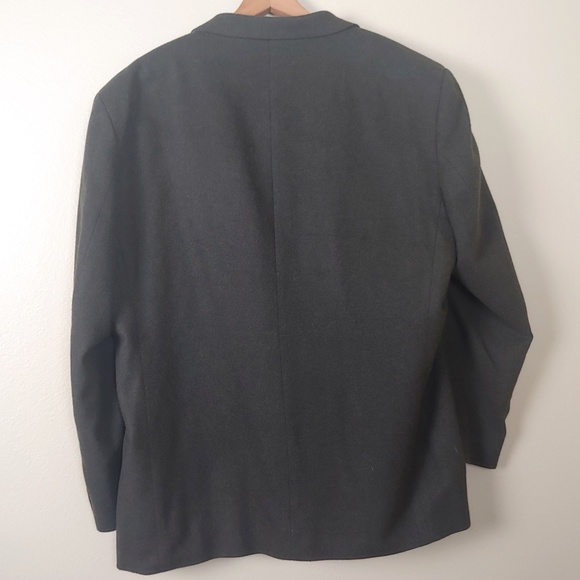 Oscar D La Renta Wool Cashmere Blazer 46R - Picture 2 of 7